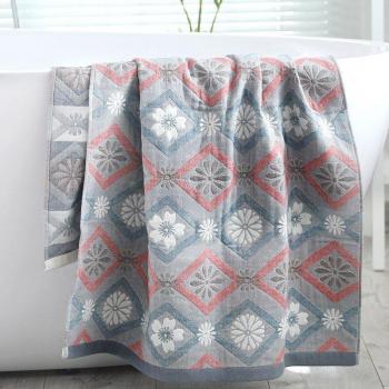 Grande serviette de bain douce en coton pour femmes, 70x140 cm, style boho, séchage rapide