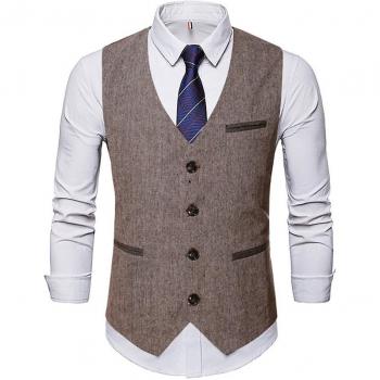 Chaleco de Negocios Slim-Fit para Hombre
