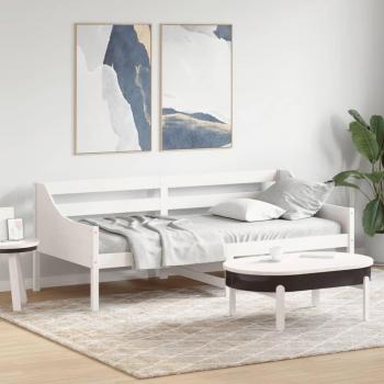 Solid Wood Pine Day Bed 80x200 cm White without Mattress