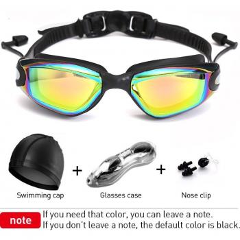 Capuchon de nage HD avec boucles en silicone et protection UV