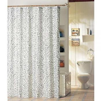 Rideau de Douche avec Anneaux 180 x 200 cm