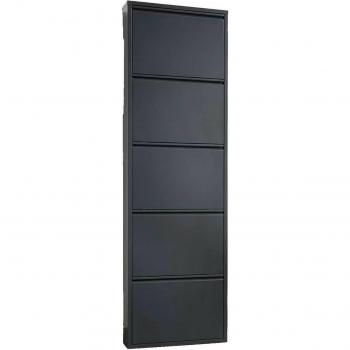 Scarpiera Afrend Dmora 50x15h172 cm – Mobile Portascarpe Nero