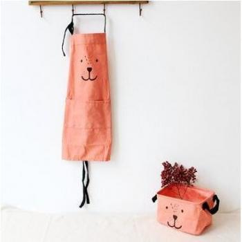 Tablier de cuisine adulte « Couleurs en Tissu » – coton, peints par les petits