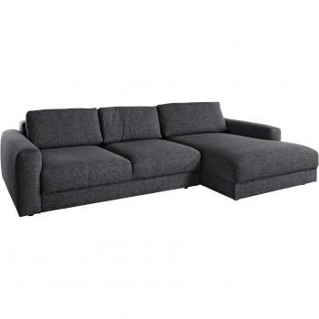 Ecksofa Places of Style Bloomfield L‑Form – Mit optionaler Sitztiefenverstellung – Obsidian