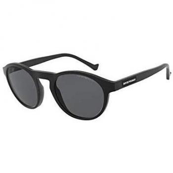 Emporio Armani Gafas de Sol 0EA4138, Negro Mate, 52 para Hombre