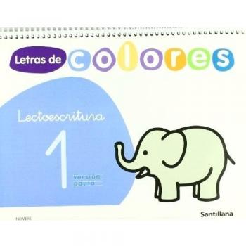 LETRAS DE COLORES CUAD LECTOESCRITURA 1 PAUTA.