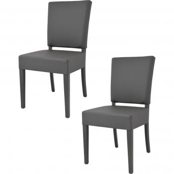 Set de chaises Genny Tommy – Gris sombre