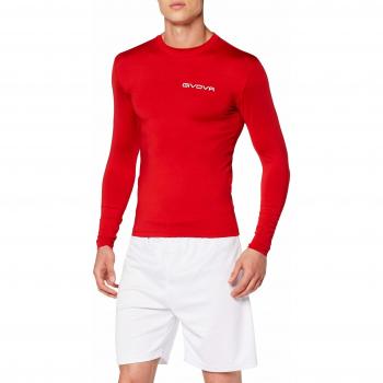 Men’s Givova Corpus 3 Long Sleeve Underwear – Red XL