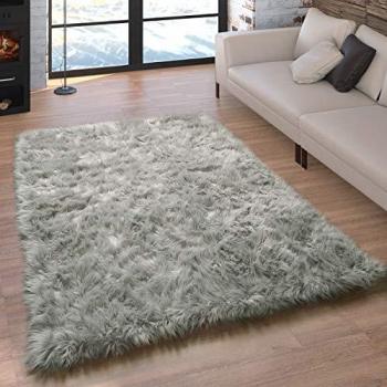Décoration coussin cœur faux duvet gris – Paco Home 60x100 cm