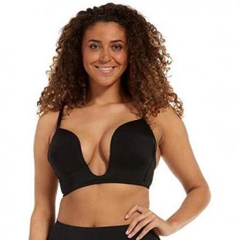 Sujetador V-Bra de Plumas MAGIC Bodyfashion, Negro