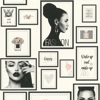 Silky Black & Grey Accent Wallpaper