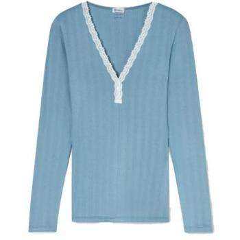 SCHIESSER Schwarzes Langarmshirt
