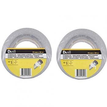 Diall Industrial Strength Aluminium Foil Tape, Silver (75mm x 50m)
