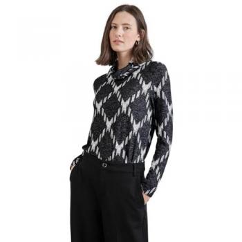 STREET ONE Langarmshirt für Damen mit Rollkragen