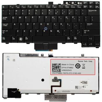 Dell Tastatur hinterleuchtet für Latitude E6400 E6410 E5500 E5510 E6500 E6510 M2400 M4400 E5400 mit Trackpoint