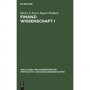 Finanzwissenschaft, Bd.1
