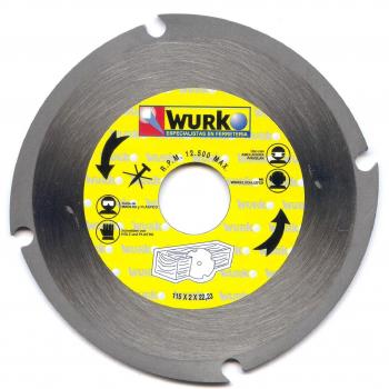 DISCO ACERO 115X2X22 MM CORTE MADERA