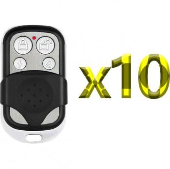 433MHz Wireless Home Security Alarm with Black Metal Remote for GSM Systems