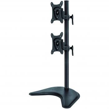 Supporto da tavolo per due monitor fino a 15 kg da 13 a 27 VESA 100x100, nero