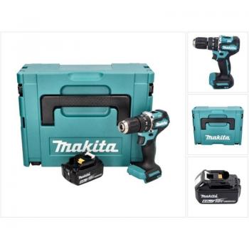 Trapano Avvitatore a Percussione Makita 18V DHP 487 G1J + Batteria 6,0 Ah