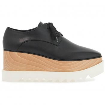 Elyse Black Lace-Up Footwear by Stella McCartney
