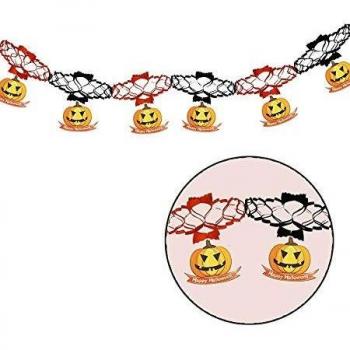 Festone zucche in Carta per Decorazione Halloween 15x200 cm