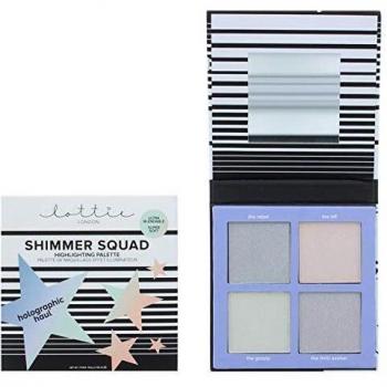 Lottie Shimmer Squad Highlighting Palette, Holographic Haul, 21 g