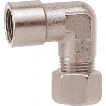 Banyo ½ Zoll IG 90° Winkel‑Schneidring WAI – verzinkte Stahlschraube mit Messingschleifer