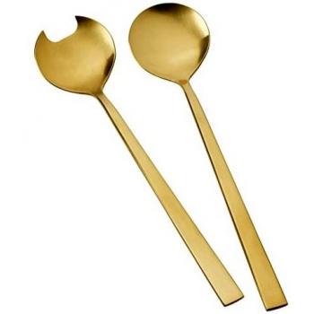 Bitz Salatbesteck 2tlg. Messing mit satiniertem Finish