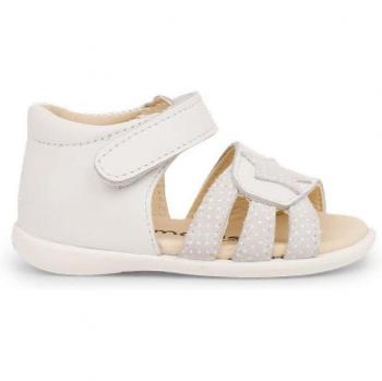 Pisamonas Sandaleta de Piel con Estrella para los Primeros Patitos