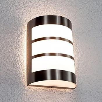 Kristian Wall Light, Lindby, Stainless Steel, Outdoor Model