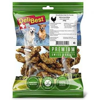 DeliBest Hunde Kauartikel Hähnchenhälse 250 g