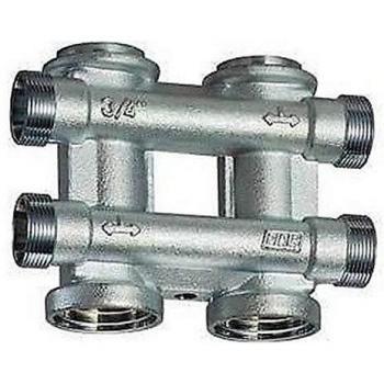 Collettore Complanare FAR 3/4 Cromato, con 2 derivazioni per lato, modello 3750 34
