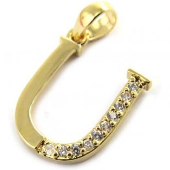 Or blanc 21x10 mm, Lettre U – Les Trésors