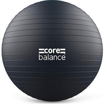 Core Balance Anti Burst Gym Ball, 85cm with Hand Pump (Black)