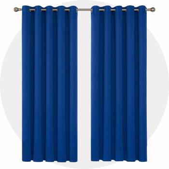 Deconovo Thermal Insulated Eyelet Blackout Curtains 66x90 for Girls