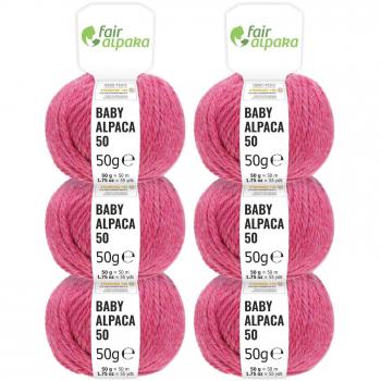 Fairalpaka DK Baby, 300 g, lana de alpaca, color Himbeersahne