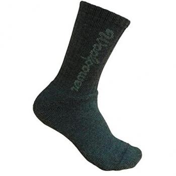 Woolpower Kids Socke – Schwarz, Logo, Größe 400