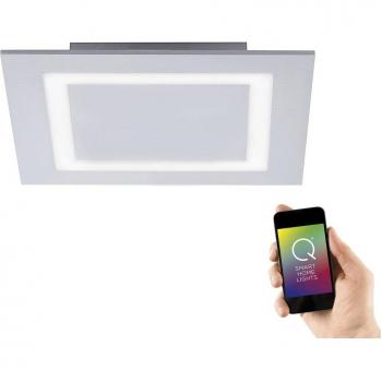 Q-Miran RGBW LED Deckenleuchte mit Fernbedienung in Aluminium