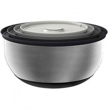 Joseph Joseph 95025 Edelstahlschüsseln mit Deckel, Silber