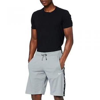 Short Nike M NSW Swoosh FLC FT Sport Homme, Gris Particule/Noir/Blanc, Taille L