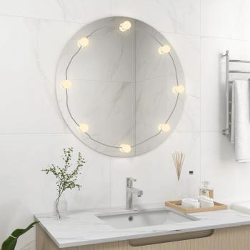 Specchio Rotondo con Illuminazione LED senza Cornice