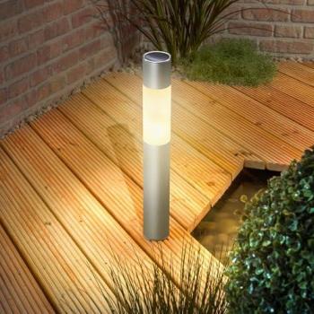 Wetterfeste Solar Standleuchte 50 cm