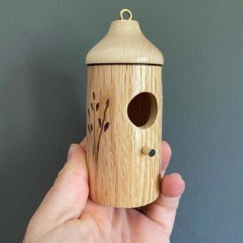 Casa de Madera para Colibríes Colgante