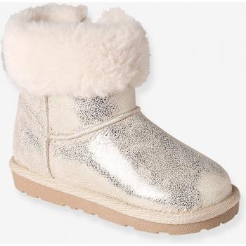 Bottes Étanches VERTBAUDET Enfant Fille Fourrure Beige