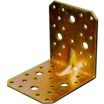 Piastrina Angolare Forata 100x100mm Spessore 2,5mm