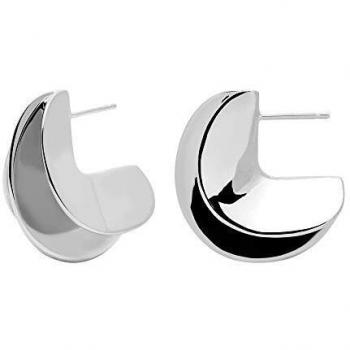 Pendientes P D Paola Eclipse Plateado
