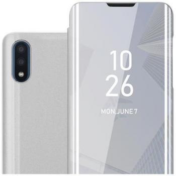 Étui Clear View Argent pour Samsung Galaxy A01