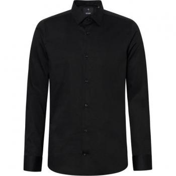 JOOP! Pit Slim Fit Business‑Hemd – Herren – Größe 42 – Schwarz – Kentkragen