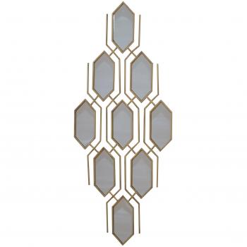 **Wanddeko Spiegel „Retro Gold“ – 45 x 108 cm, 2 cm